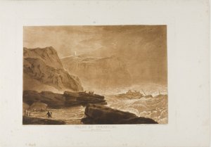Costa dello Yorkshire, tavola 24 da Liber Studiorum da Joseph Mallord William Turner