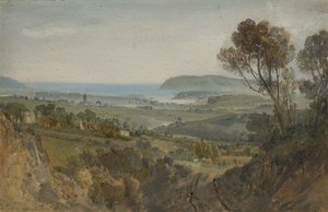 Vista lontana di Plymouth, 1813 da Joseph Mallord William Turner