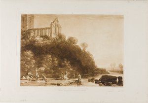 Abbazia di Dumblain, tavola 56 da Liber Studiorum da Joseph Mallord William Turner