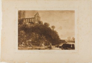 Abbazia di Dumblain, tavola 56 da Liber Studiorum da Joseph Mallord William Turner