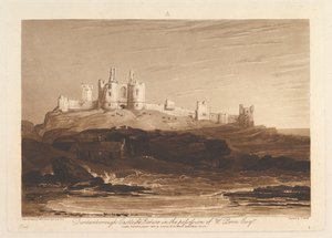 Castello di Dunstanborough Liber Studiorum, parte III, tavola 14 da Joseph Mallord William Turner