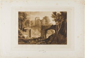 Porta Est, Winchelsea, tavola 67 da Liber Studiorum