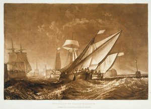 Ingresso al porto di Calais, dal 