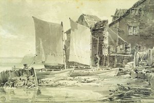 Cottage del pescatore, Dover da Joseph Mallord William Turner