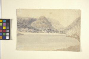 Lago e chiesa di Grassmere da Joseph Mallord William Turner