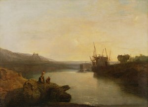 Castello di Harlech, da Twgwyn Ferry, crepuscolo di una sera d