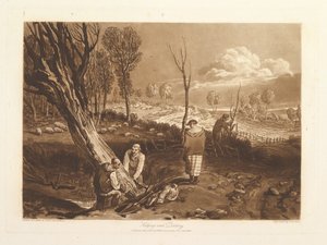 Siepi e fossati Liber Studiorum, parte X, piatto 47 da Joseph Mallord William Turner