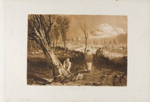 Siepi e fossati, tavola 47 da Liber Studiorum da Joseph Mallord William Turner
