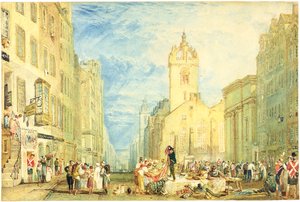 High Street, Edimburgo da Joseph Mallord William Turner