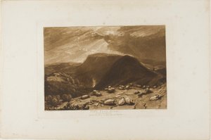 Hind Head Hill, tavola 25 da Liber Studiorum da Joseph Mallord William Turner
