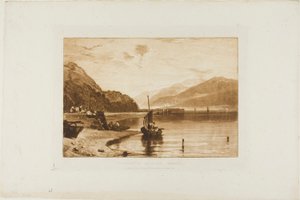 Molo di Inverary, tavola 35 da Liber Studiorum da Joseph Mallord William Turner