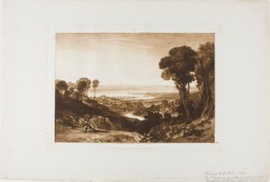 Incrocio del Severn e Wye, tavola 28 da Liber Studiorum da Joseph Mallord William Turner
