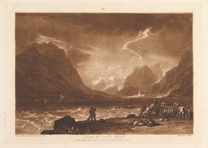 Lago di Thun, Swiss Liber Studiorum, parte III, tavola 15 da Joseph Mallord William Turner