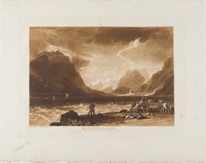 Lago di Thun, tavola 15 da Liber Studiorum da Joseph Mallord William Turner