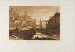 Lauffenbourgh sul Reno, tavola 31 da Liber Studiorum da Joseph Mallord William Turner