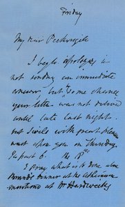 Lettera di JMW Turner, c1840 1904