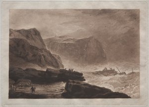 Liber Studiorum: Costa dello Yorkshire, vicino a Whitby da Joseph Mallord William Turner