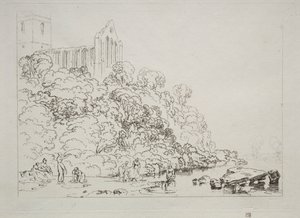 Liber Studiorum: Abbazia di Dumblain, Scozia da Joseph Mallord William Turner