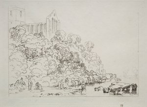 Liber Studiorum: Abbazia di Dumblain, Scozia da Joseph Mallord William Turner