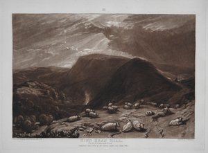 Liber Studiorum: Hind Head Hill sulla strada di Portsmouth da Joseph Mallord William Turner