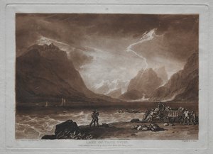 Liber Studiorum: Lago di Thun, Svizzera da Joseph Mallord William Turner