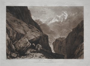 Liber Studiorum: Monte San Gottardo da Joseph Mallord William Turner