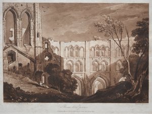 Liber Studiorum: Abbazia di Rivaux, Yorkshire da Joseph Mallord William Turner
