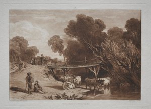Liber Studiorum: Il ponte e le mucche da Joseph Mallord William Turner