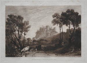 Liber Studiorum: Il castello sopra i prati da Joseph Mallord William Turner
