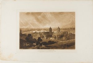 Londra da Greenwich, tavola 26 da Liber Studiorum da Joseph Mallord William Turner