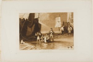 Dilettanti marini, tavola 29 da Liber Studiorum da Joseph Mallord William Turner