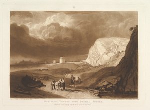Torri Martello vicino a Bexhill, Sussex Liber Studiorum, parte VII, tavola 34, giugno 1811 da Joseph Mallord William Turner