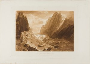 Mer de Glace, tavola 50 da Liber Studiorum da Joseph Mallord William Turner