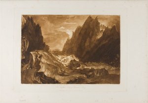 Mer de Glace, tavola 50 da Liber Studiorum da Joseph Mallord William Turner
