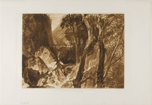 Mulino vicino alla Grande Chartreuse, tavola 54 da Liber Studiorum da Joseph Mallord William Turner