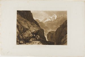 Monte San Gottardo, tavola 9 da Liber Studiorum da Joseph Mallord William Turner