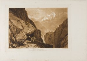 Monte San Gottardo, tavola 9 da Liber Studiorum da Joseph Mallord William Turner