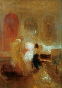 Festa musicale, Castello di East Cowes, c1835