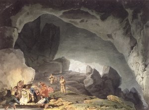 Peaks Hole, Derbyshire da Joseph Mallord William Turner