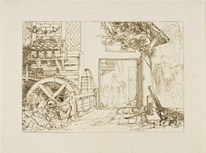 Mulino di Pembury, Kent, tavola 12 da Liber Studiorum da Joseph Mallord William Turner