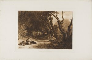 Procri e Cefalo, tavola 41 da Liber Studiorum da Joseph Mallord William Turner
