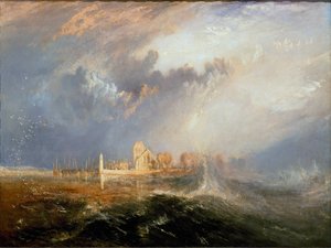 Quillebeuf alla foce della Senna (Quillebeuf-sur-Seine, Quillebeuf sur Seine) in Normandia da Joseph Mallord William Turner