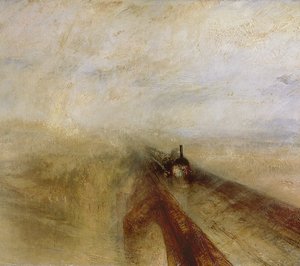 Pioggia, vapore e velocità, La Grande Ferrovia Occidentale, dipinto prima del 1844 da Joseph Mallord William Turner
