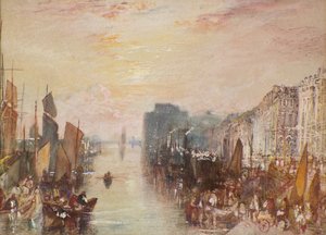 Scena fluviale, Le Havre, c.1832 da Joseph Mallord William Turner