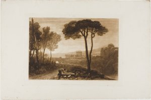 Scena nella Campagna, tavola 38 da Liber Studiorum da Joseph Mallord William Turner