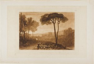 Scena nella Campagna, tavola 38 da Liber Studiorum da Joseph Mallord William Turner