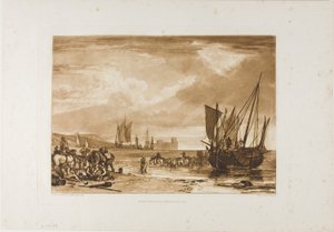 Scena sulla costa francese, tavola 4 da Liber Studiorum da Joseph Mallord William Turner