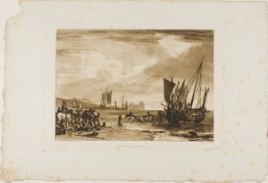 Scena sulla costa francese, tavola 4 da Liber Studiorum