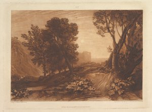 Solitudine, o La Maddalena che legge, Liber Studiorum, parte XI, tavola 53, 12 maggio 1814 da Joseph Mallord William Turner