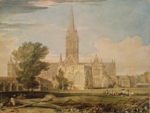 Vista sud della Cattedrale di Salisbury